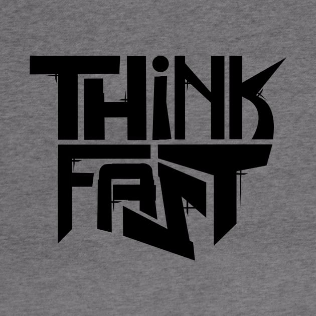 Think Fast - Logo Black by Dayton Writers Movement: Audio Dramas